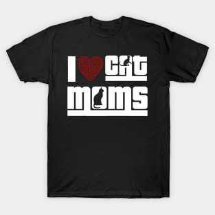 I love Cat Moms T-Shirt